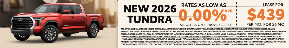 2025 Tundra Offer