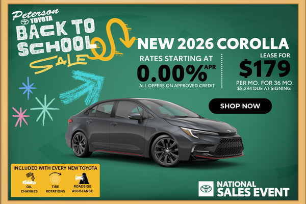 2026 Corolla Offer