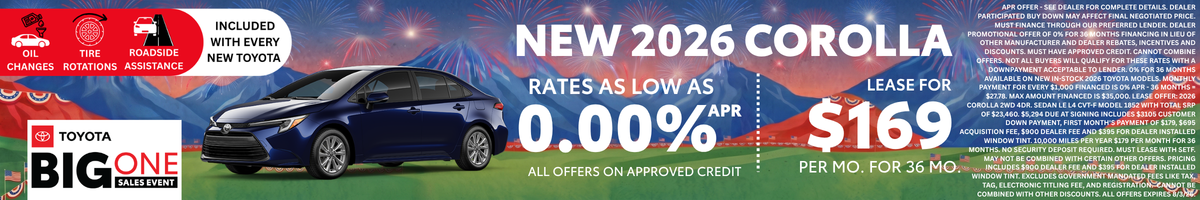 2026 Corolla Offer