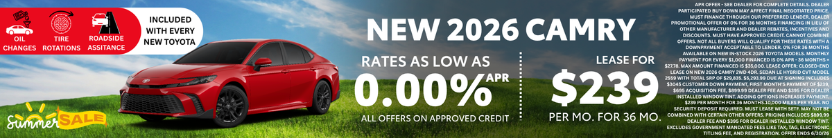 2026 Camry Offer