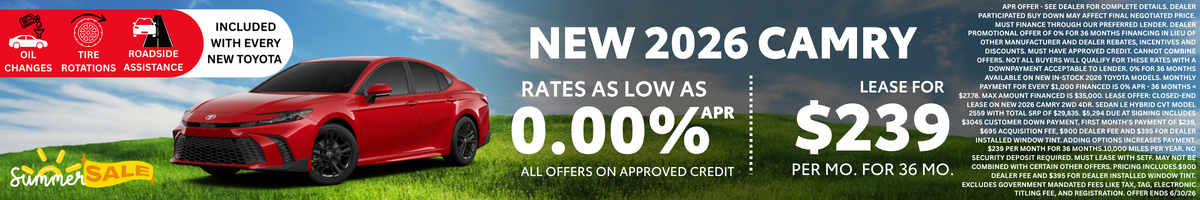 2026 Camry Offer