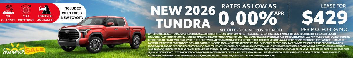 2026 Tundra Offer