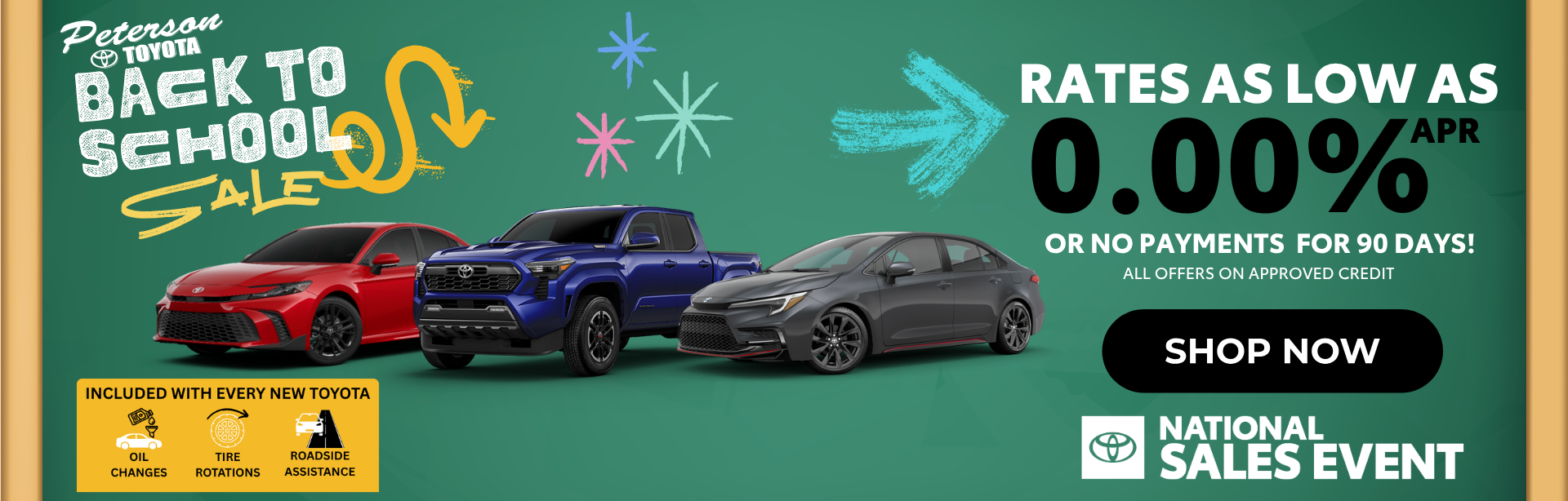 Special Low Rate Financing