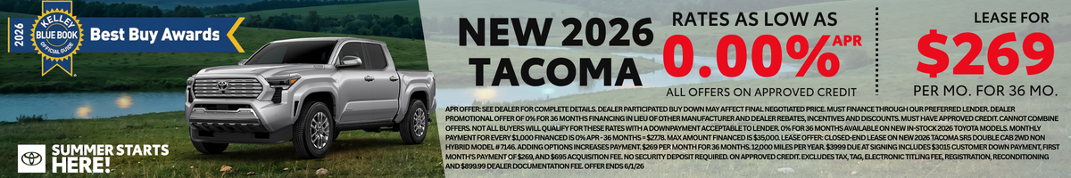 2025 Tacoma Offer