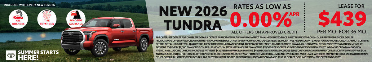 2025 Tundra Offer
