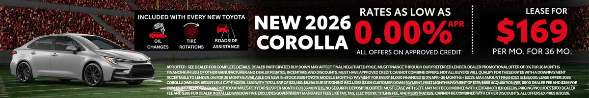 2026 Corolla Offer
