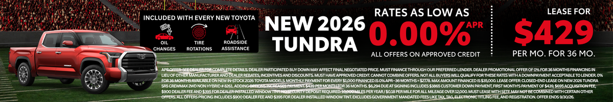 2026 Tundra Offer